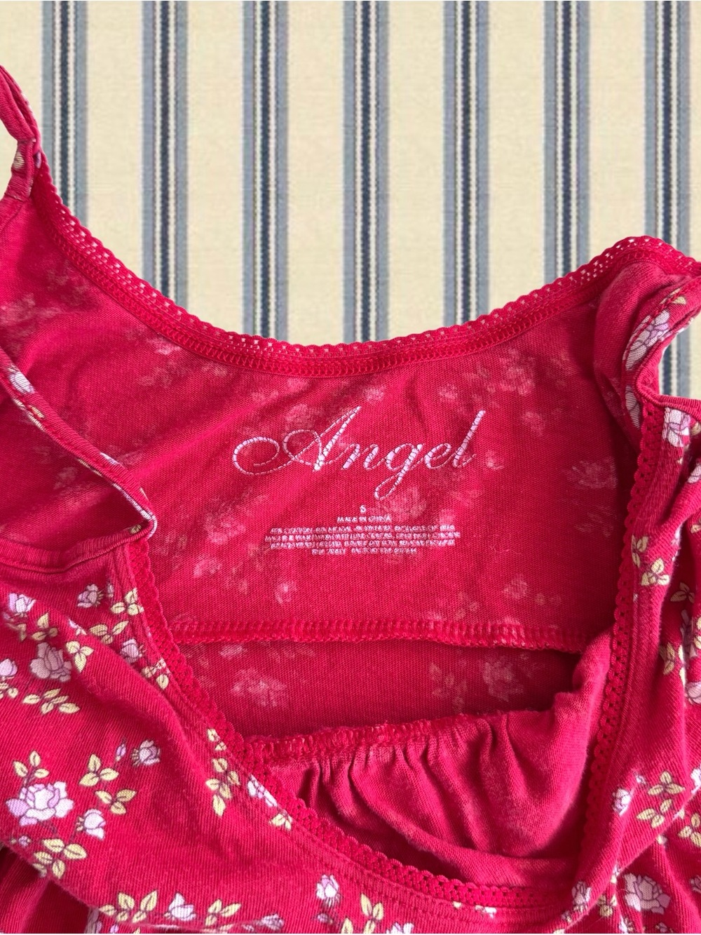 Angel Red Floral Mini Dress - Picture 3 of 4